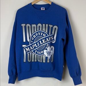 Vintage Toronto Maple Leafs Blue Sweatshirt